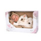 Muñecas Arias Muñeca con Peso Elegance Babyto Marrón Osito con Manta 35 cm