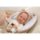 Muñecas Arias Muñeca con Peso Elegance Babyto Marrón Osito con Manta 35 cm