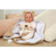 Muñecas Arias Muñeca con Peso Elegance Babyto Marrón Osito con Manta 35 cm
