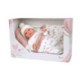 Muñecas Arias Muñeca con Peso Elegance Andie Rosa con Saquito de Dormir 40 cm