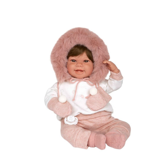Muñecas Arias Muñeca con Peso Elegance Zoe Rosa con Manoplas