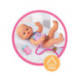 Nenuco Pop Muñeco con 2 Pañales Reutilizables y Accesorios
