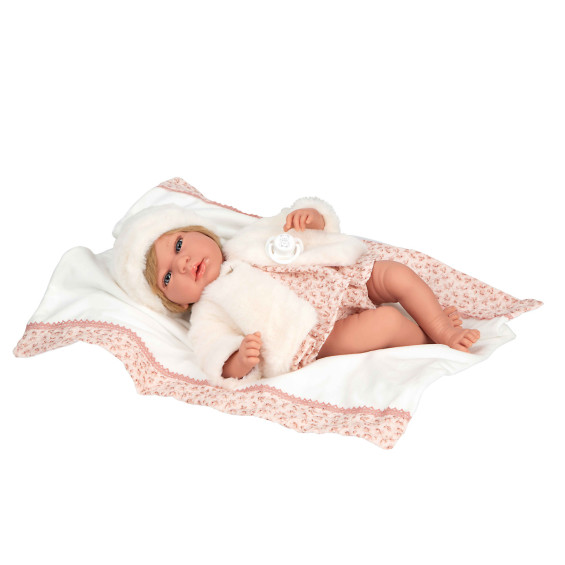 Muñecas Arias Andie Rosa con Manta 40 cm