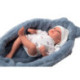 Muñeca Arias Andie Azul con Cuna 40 cm