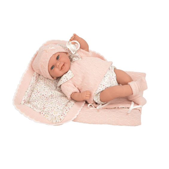 Muñecas Arias Elegance Babyto Rosa con Manta 35 cm