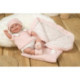 Muñecas Arias Elegance Babyto Rosa con Manta 35 cm