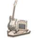 Robotime Guitarra Eléctrica con Amplificador Maqueta de Madera