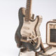 Robotime Guitarra Eléctrica con Amplificador Maqueta de Madera