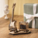 Robotime Guitarra Eléctrica con Amplificador Maqueta de Madera