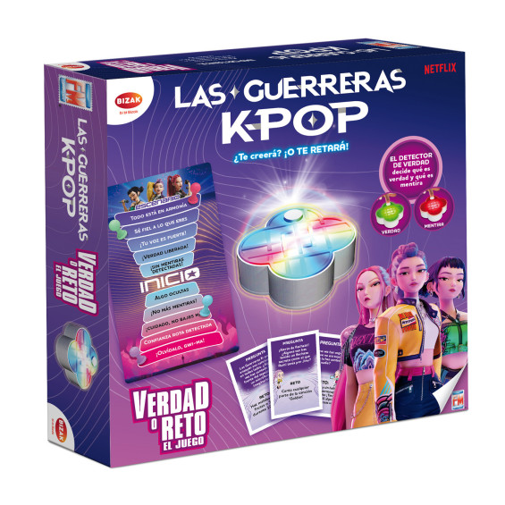 Bizak Las Guerreras K-Pop Verdad o Reto Juego de Mesa