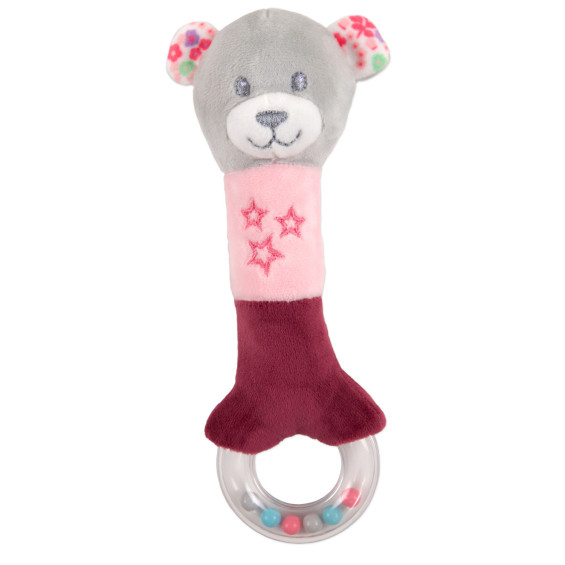 Bebé Vip Osito Blandito Sonajero Rosa