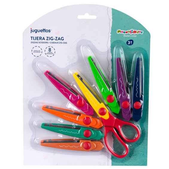 Manualidedos Tijera Zig-Zag 8 en 1