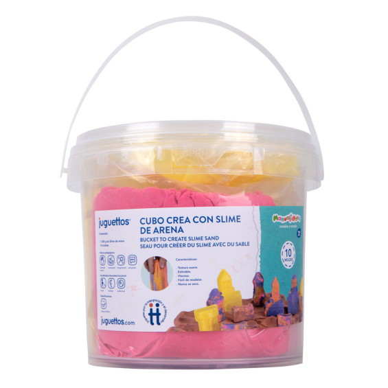 Manualidedos Cubo Crea con Slime de Arena