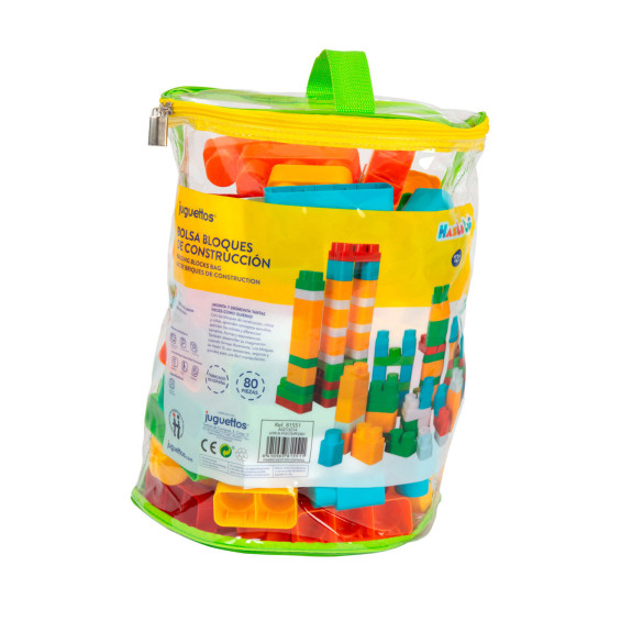 Hazlo Tú Bolsa Bloques de Construcción 80 Piezas