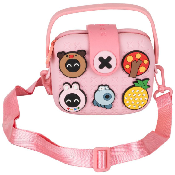 Bolso Cuadrado Rosa Goma Eva