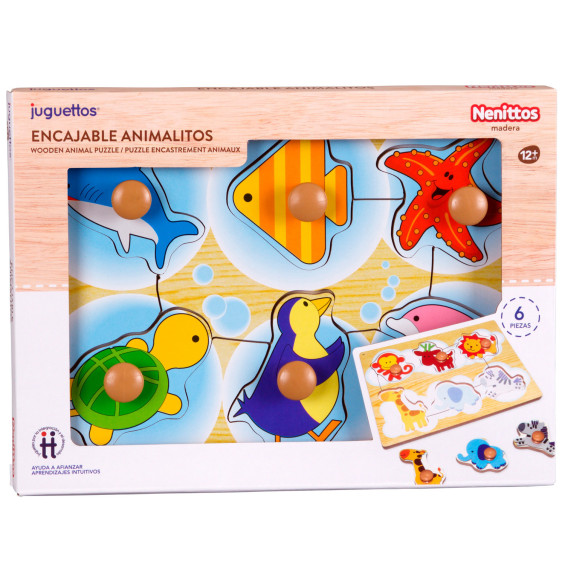 Nenittos Encajable Animalitos 6 Piezas Varios Modelos