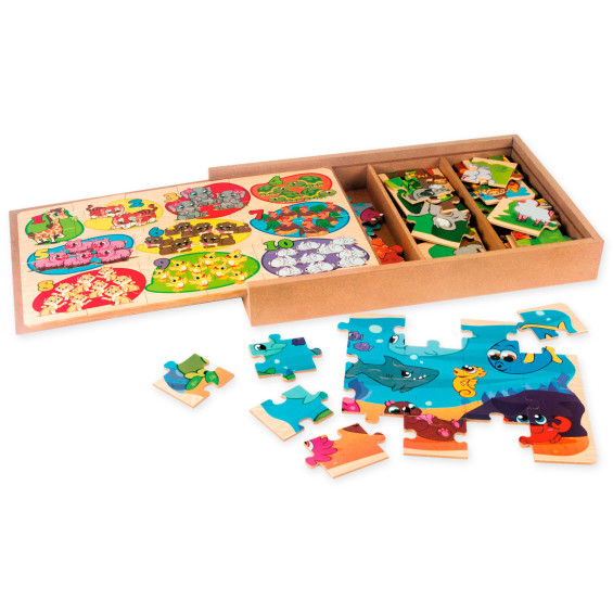 Nenittos 4 Puzzles de Madera