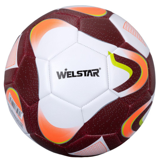 Balón de Fútbol Rojo y Blanco Talla 5