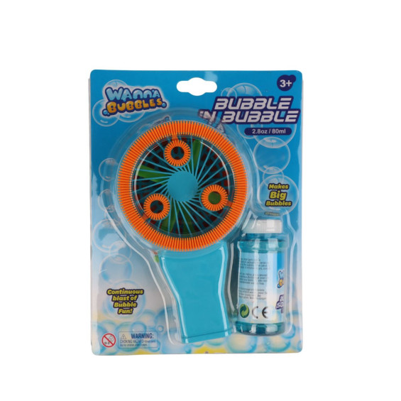 Ventilador de Pompas Triple con Líquido para Pompas 80 ml Varios Modelos