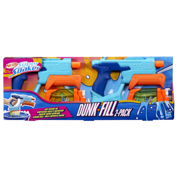Nerf Super Soaker Donk Fill Pack de 2 Pistolas de Agua