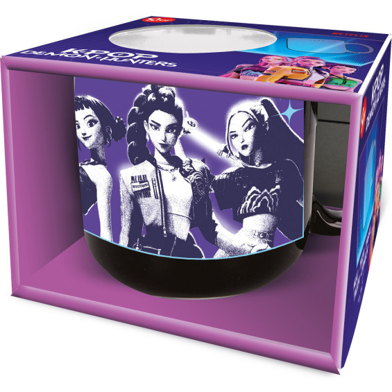 K-Pop Demon Hunters Taza de Cerámica de Desayuno 400 ml en Caja Regalo
