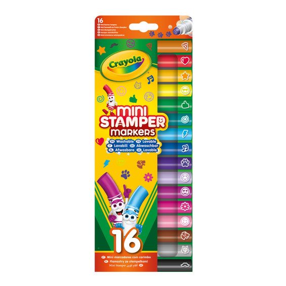 Crayola 16 Rotuladores Estampadores Lavables