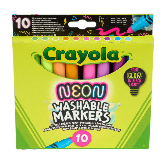 Crayola 10 Rotuladores Maxi Punta Efecto Neón