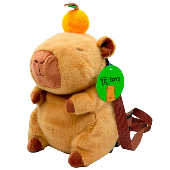 Mochila Peluche Capibara 3D 30 cm