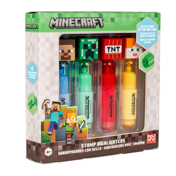 Minecraft Pack 4 Subrayadores con Sello