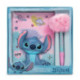 Stitch Cuaderno Squshy con Bolígrafo Pompón