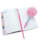Stitch Cuaderno Squshy con Bolígrafo Pompón