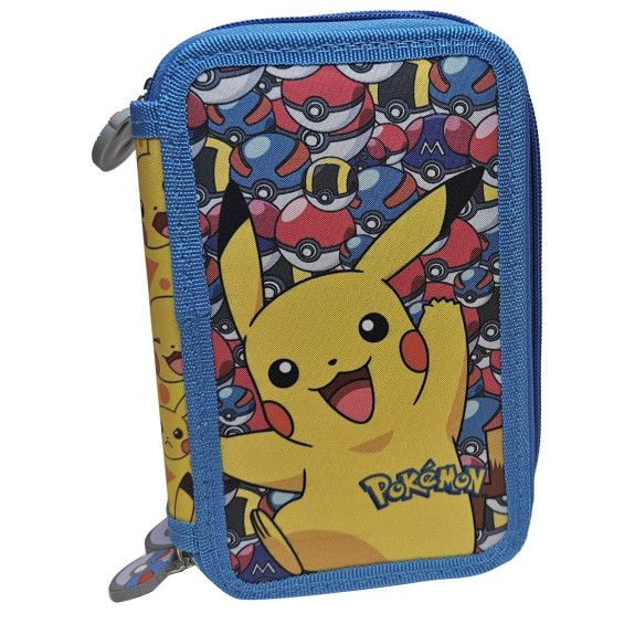 Pokémon Plumier Clásico con 3 Cremalleras