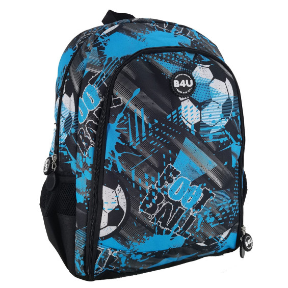 Mochila Grande con Cantoneras de Goma B4U Calcio Azul