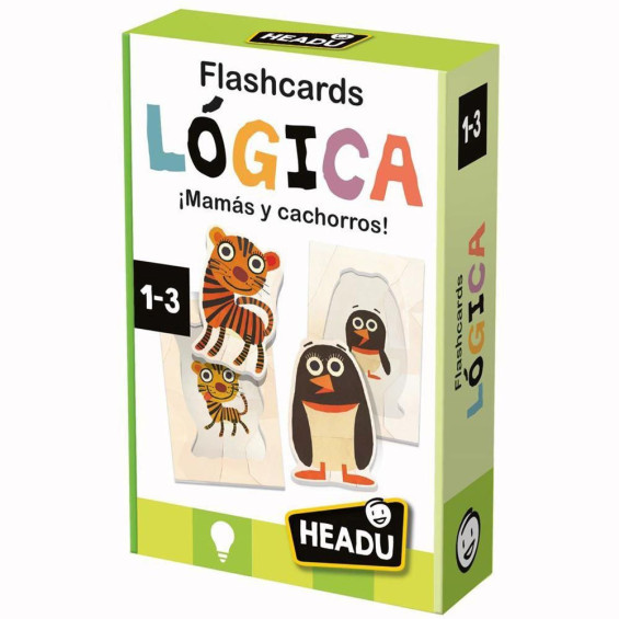 Headu Flashcards Lógica ¡Mamás y Cachorros!