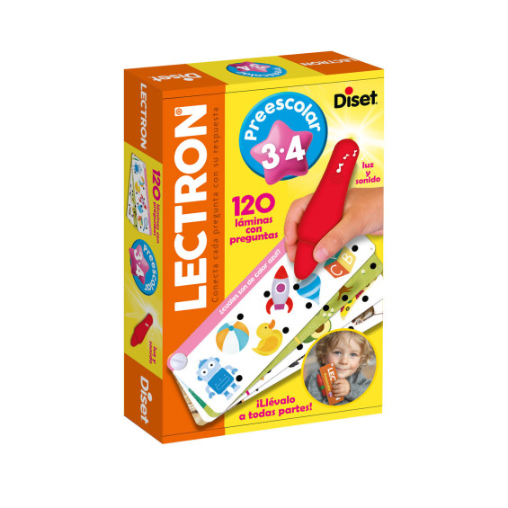 Diset Lectron Fan on the Go Preescolar Juego de Mesa 3-4 Años