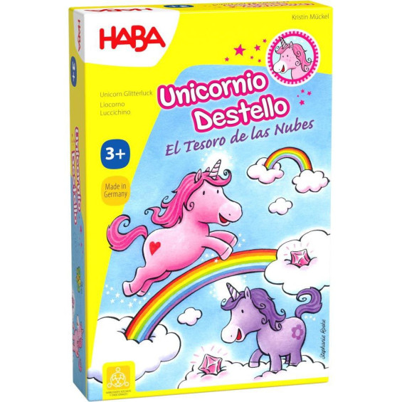 Haba Unicornio Destello El Tesoro de las Nubes Juego de Mesa