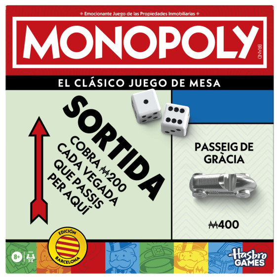 Hasbro Games Monopoly Classic Rfresh Barcelona Juego de Mesa