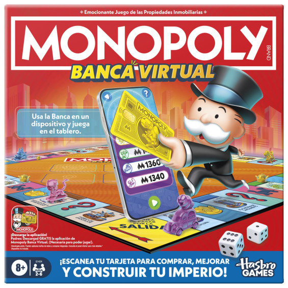 Hasbro Gaming Monopoly Banca Virtual Juego de Mesa
