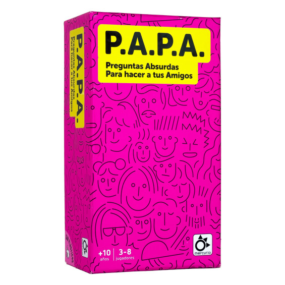 Mercurio P.A.P.A. (Preguntas Absurdas Para hacer a tus Amigos) Juego de Mesa