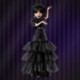 Monster High Wednesday Vestido Cuervo