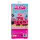 Barbie The Movie Muñeco Ken con Conjunto de Playa a Rayas Rosa y Verde Pastel, Tabla de Surf y Zapatillas