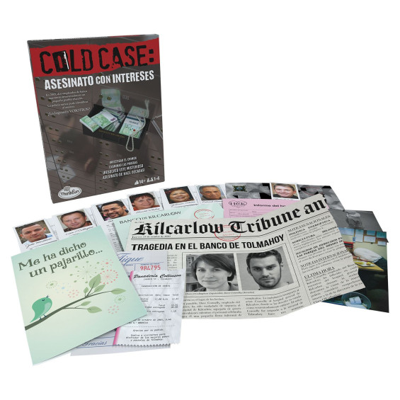 Think Fun Cold Case 3: Juego de Mesa de Adulto Asesinato con Intereses