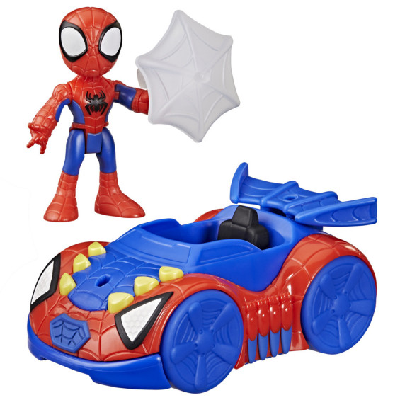 Spidey and His Amazing Friends Figura Spidey con Bólido Arácnido