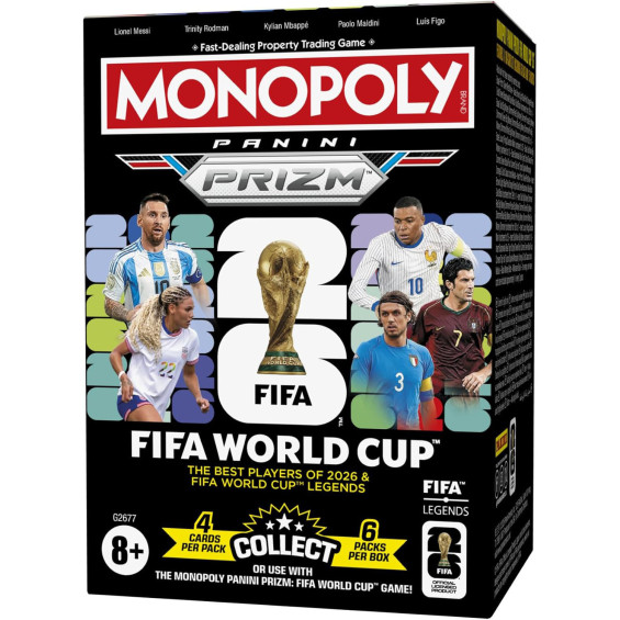 Monopoly Panini Prizm FIFA World Cup Caja de Cartas Coleccionables