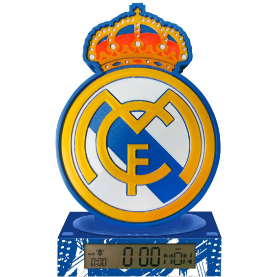 Real Madrid Lámpara 3D Alarma y Despertador