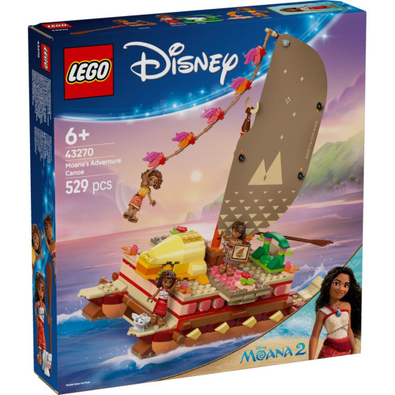 LEGO Disney Princess Canoa de Aventuras de Vaiana - 43270
