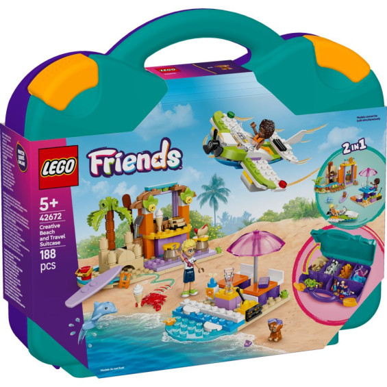 LEGO Friends Playa Creativa y Maleta de Viaje - 42672