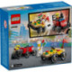 LEGO City Great Vehicles Pack de Coches de Carreras Vs Camión de Bomberos - 60458