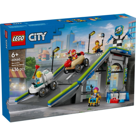 LEGO City Great Vehicles Sin Límites: Rampa de Aceleración para Coches de Carreras - 60460