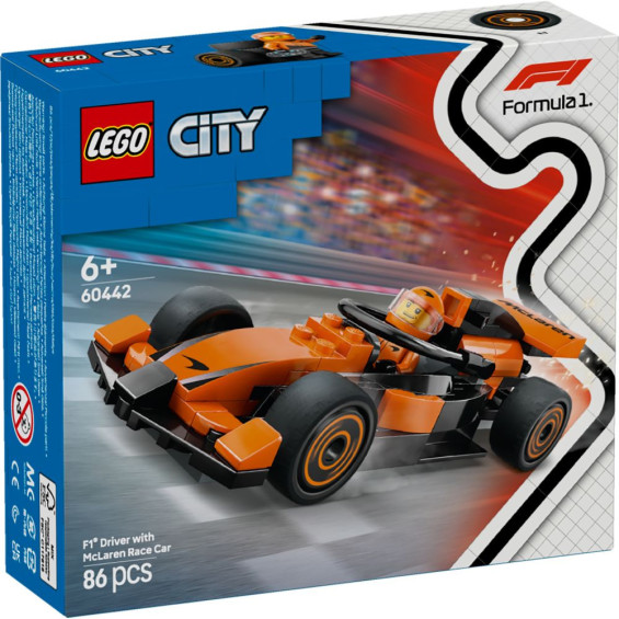 LEGO City Project Alicia 2025 Piloto de F1 con Coche McLaren - 60442